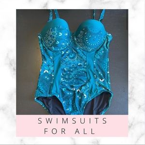 NWT Swimsuits for All One Piece Bathing Suit